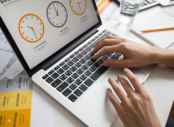 Hands Businesswoman Using Laptop Office 1